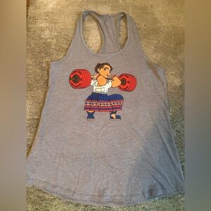 Women’s United Lifters Luisa tank tops and Golden Goons
